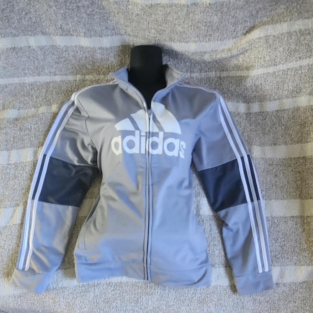 Adidas Gray Zip-Up Jacket